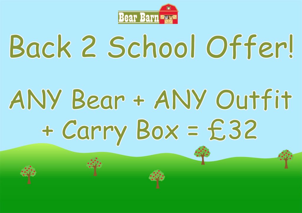 Build a bear offer outfit and teddy bear box